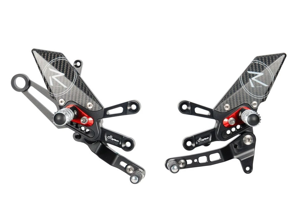 LIGHTECH R VERSION REAR SETS FOR APRILIA RSV4 1100 / FACTORY 2019-2025 - Image 1 of 1