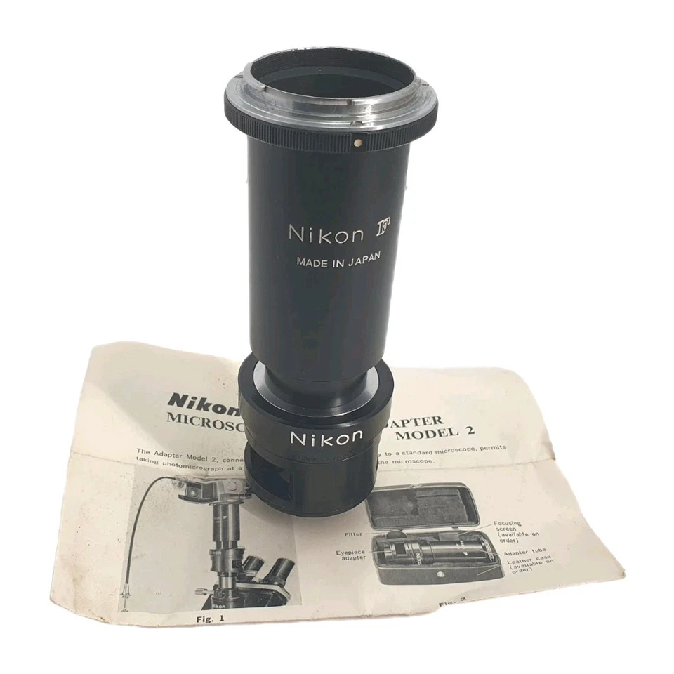 Adaptador de microscopio-cámara Nikon modelo F 2 (F) para cámaras Nikon F Foto 1 de 4