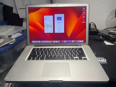MacBook Pro 2011 15" A1286 8GB, 256 SSD, i7 -New Battery, Ventura OCLP -READ DES - Image 1 of 4