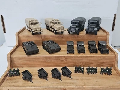 ROCO Mini TANKS Tanks and Army Vehicles, Accessories 1/87. Lot As Pictured.  - Image 1 of 4