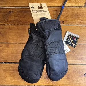 Damen Burton Gore-Tex Plus warme gondy Ziegenleder Fäustlinge schwarz Small NEU - Bild 1 von 6