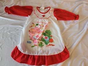 1985 Carebear Hip Hip Hurra It's A Wonderful Day Bates-Jama Nachthemd 9 Monate - Bild 1 von 9