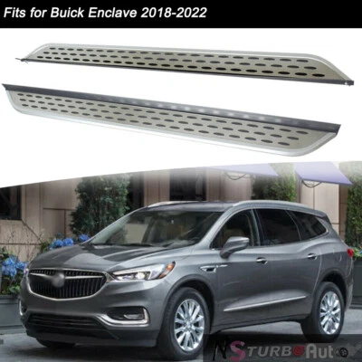 Se adapta a Buick Enclave 2018-2024 barra Nerf fija pedal paso lateral tabla de correr Foto 1 de 4