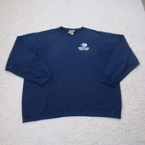 Mossy Oak Sweatshirt Mens 2XL XXL Blue Field Staff JERZEES Hunting 90s Y2K - Picture 1 of 12