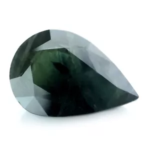Notevole pera australiana certificata 5,18 carati zaffiro d'acqua naturale 13x9,3 mm - Foto 1 di 6