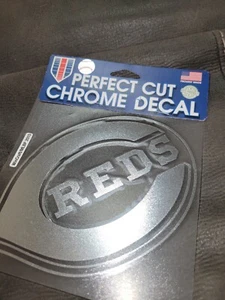 WinCraft Cincinnati Reds 6" x 6" Chrome Decal - Picture 1 of 2