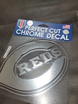 WinCraft Cincinnati Reds 6" x 6" Chrome Decal - Image 1 of 2