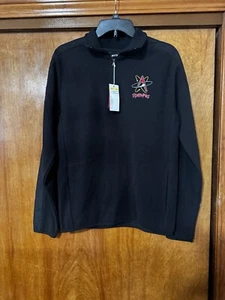 Albuquerque Isotopes 1/4 Zip Pullover Sweater Mens Small Antigua Executive Black - Picture 1 of 15