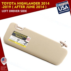 Genuine For Toyota 74320-0E074-A0 Driver LH Sunvisor 2014-2019 Highlander - Picture 1 of 11
