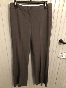 Pantalones de carrera Tahari gris pierna plisada talla 6 - excelentes usados. - Imagen 1 de 7