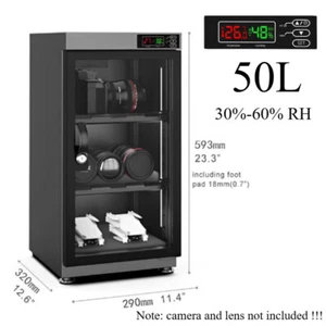 50L Camera Electronic Digital Dehumidify Cabinet Dry Box Lens Equipment Storage - Picture 1 of 9