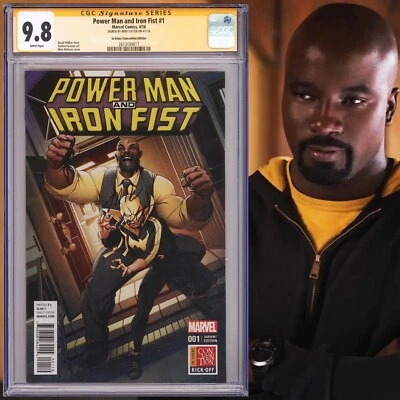 CGC 9.8 SS Power Man and Iron Fist #1 Variant signed by Mike Colter Luke Cage - Image 1 of 2