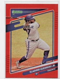 Vladimir Guerrero Jr. 2021 Panini Donruss Red Holo #179 Toronto Blue Jays Card - Picture 1 of 3