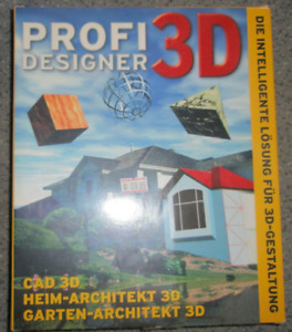 3 D Profi Designer CAD 3D Software Heim-Architekt, Garten Architekt, Koch Media
