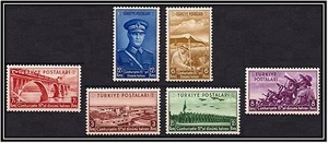 TURKEY 1938, THE 15th ANNIVERSARY OF THE TURKISH REPUBLIC, MICH# 1029-34, MNH - Picture 1 of 1