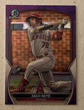 2023 Bowman - Chrome Prospects Purple Refractor #BCP-64 Los Angeles Angels /250