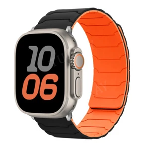 Für Apple Watch Series 10 9 8 7 6 5 SE 4 Ultra 2 38-49mm Magnet Silikon Armband - Bild 1 von 35