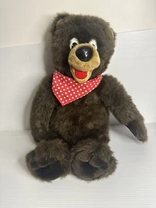Griffin's COOKIE BEAR Teddy Bear Red Bandana Biscuit Stuffed Toy Vintage NZ - Picture 1 of 9