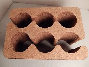 Estante de vino vintage de corcho y cartón corrugado Frank Gehry de los años 80 con bordes fáciles - Imagen 1 de 6