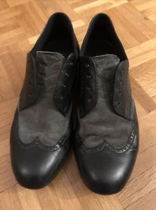 Diamant Tanzschuhe Herren Schwarz Grau Leder Gr: 40,5 - Bild 1 von 6