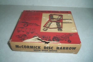 MCCORMICK DISC HARROW FAST HITCH INTERNATIONAL IH ESKA ERTL Vintage Farm Toy - Picture 1 of 10