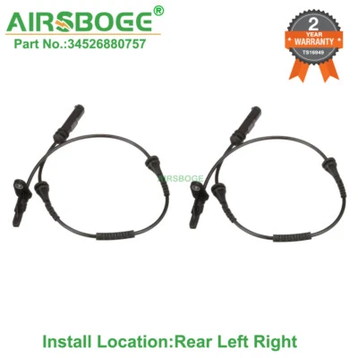 2X Sensor de velocidad de rueda ABS trasero izquierdo derecho para BMW X1 X2 228I M235I 34526880757 Foto 1 de 4