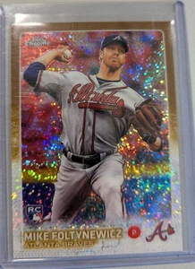 2015 Topps Chrome Update Mike Foltynewicz Gold - Bild 1 von 6