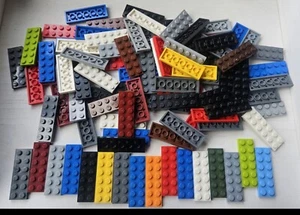 Lego 99 Pc Plates Lot 2x6 Various Colors, Exact Parts Shown Included - Foto 1 di 1
