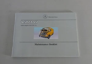 Maintenance Booklet Mercedes-Benz Vario with OM 602 de LA from 11/2000 - Bild 1 von 2
