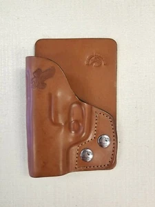 Braids Holsters right hand brown leather wallet & pocket holster choose gun  - Picture 1 of 4