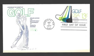 1977 US Postage - SCOTT #U583 - 13 CENT - GOLF - Fleetwood FDC - ADNL - Picture 1 of 2