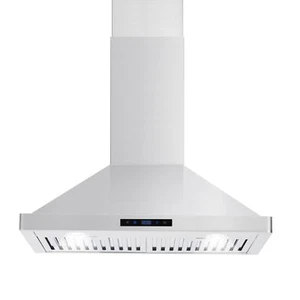 Efficient Range Hood 400CFM for Ductless Wall 30 inch with 2m Duct Control Ti... - Picture 1 of 9