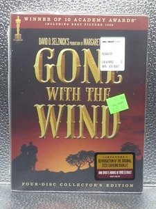 Gone With The Wind Four-Disc Collector's Edition Stickers DVD New Factory Sealed - Picture 1 of 9