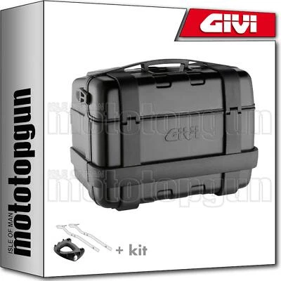 GIVI CASE TREKKER BLACK LINE TRK46B + HOLDER HONDA CBF 600 S 2010 10 2011 11 - Image 1 of 4