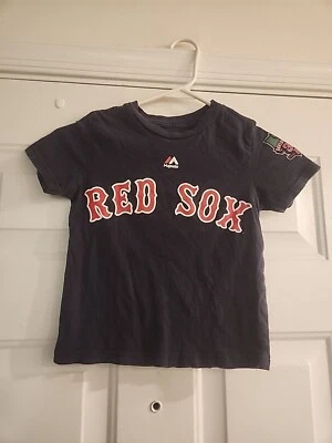 Youth Majestic Boston Red Sox David Ortiz #34 T-Shirt Final Season Size XS - Image 1 of 4