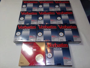 Verbatim DataLife 5.25" Floppy Disks 2S/HD New Old Stock, NIB, 11 Boxes - Picture 1 of 5