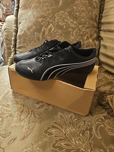 Vintage Puma Eco Ortholite Women Size 9.5 Sneakers New BLACK/SILVER - Picture 1 of 21