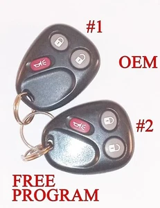 PAIR Trailblazer Envoy Keyless Remote Entry Fobs 02 03 04 05 06 2007 2008 2009 - Picture 1 of 2