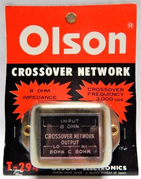 VINTAGE OLSON ELECTRONICS MODEL T-294 CROSSOVER NETWORK