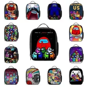 Boys Girls Among Us Insulated Lunch Bag School Snack Box Travel Picnic Lunchbox - Picture 1 of 21