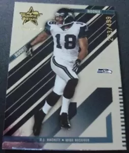 2004 D.J. Hackett Rookies & Stars Longevity Rookie Card Seahawks Colorado /499 - Picture 1 of 5