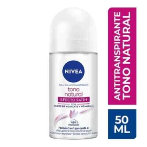 4 Pack Nivea Tono Natural Roll on antitranspirante  Efecto Satin - Picture 1 of 1