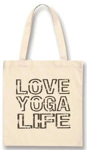 LOVE YOGA LIFE CANVAS TRAGETASCHE - Bild 1 von 1