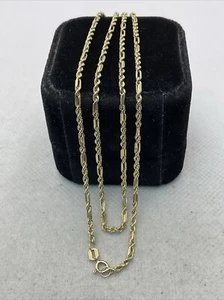 SCHÖNE massive 14K Gelbgold SCHICKES SEIL Kette Halskette 20,75"" Länge 2,6 gr. - Bild 1 von 16