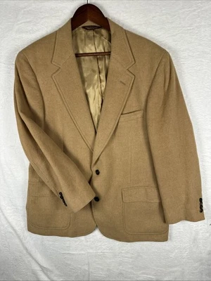 Chaqueta Abrigo Deportivo Nordstrom Clásica Bronceada 100% Cabello Camel Para Hombre Talla 42-44 R Foto 1 de 4