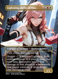 Lightning, Army of One - MTG Anime Custom - Playtest - Picture 1 of 2