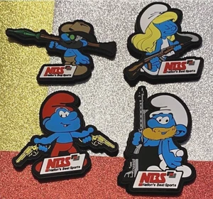 SHOT 🎯 Show 2025, Nation's Best Sports 4 SMURF Juego de parches, gancho y bucle, ¡NUEVO! - Imagen 1 de 1