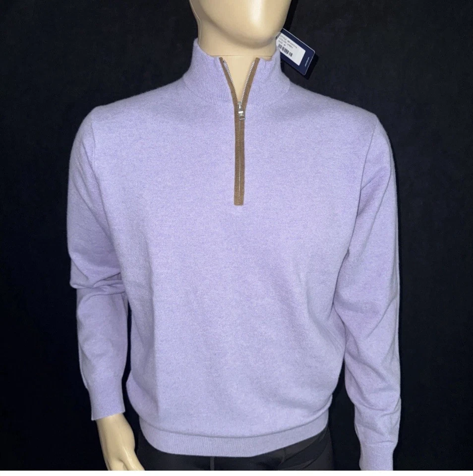 Peter Millar XL 1/4 Cremallera Artesanal Hecho en Inglaterra Minorista $595 Foto 1 de 4