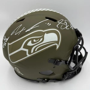 JAXON SMITH-NJIGBA*SAM DARNOLD*COOPER KUPP SEAHAWKS AUTHENTIC STS HELMET-FANATIC - Picture 1 of 12