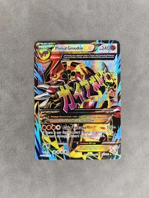 Pokémon TCG Primal Groudon EX Mega Holo Ultra Rare 151/160 XY Primal Clash - LP - Image 1 of 4